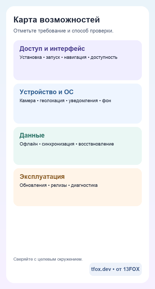 Мобильная карта web и native возможностей