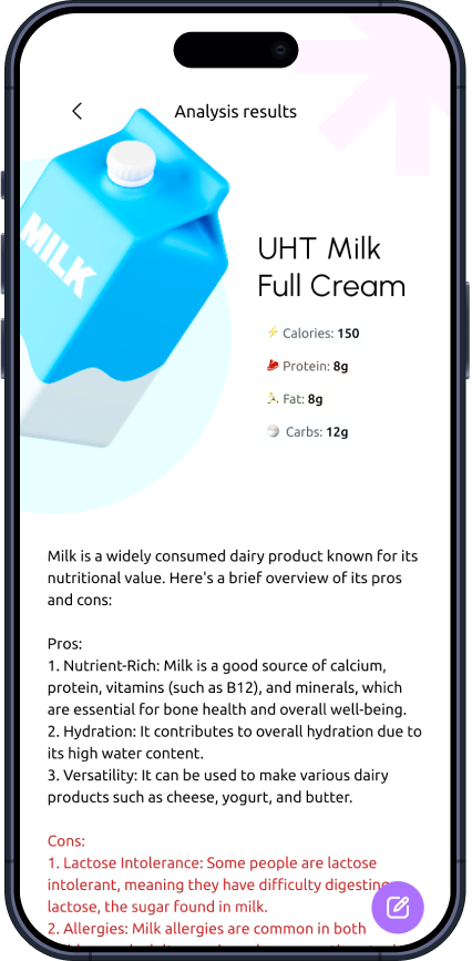 Скриншот приложения Epicure AI